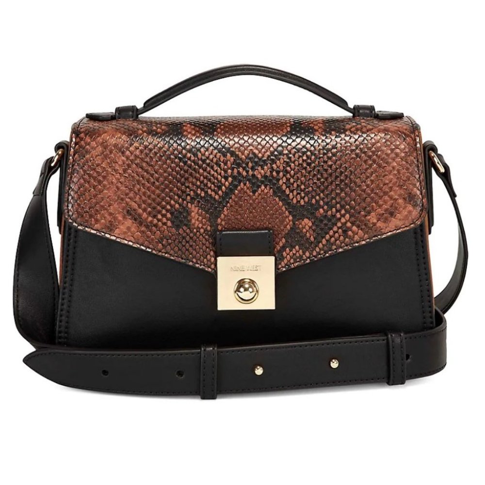 Nine West Snakeskin Print Shoulder Bag